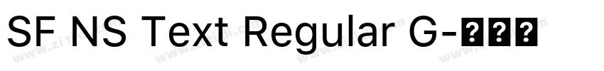 SF NS Text Regular G字体转换 SF NS Text Regular G字体转换